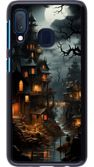 Coque Samsung Galaxy A20e - Halloween 2024 scary town