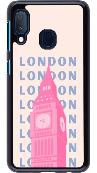 Coque Samsung Galaxy A20e - London Pink Print