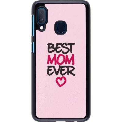 Coque Samsung Galaxy A20e - Mom 2023 best Mom ever pink