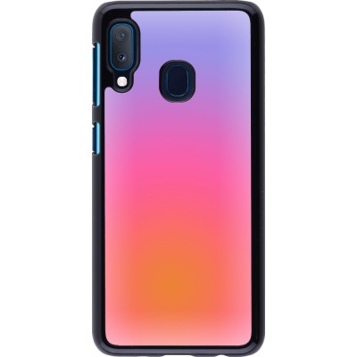 Coque Samsung Galaxy A20e - Orange Pink Blue Gradient