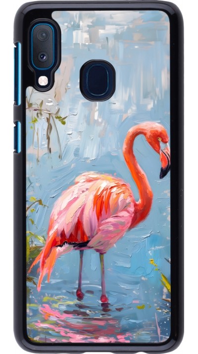 Coque Samsung Galaxy A20e - Paint Flamingo