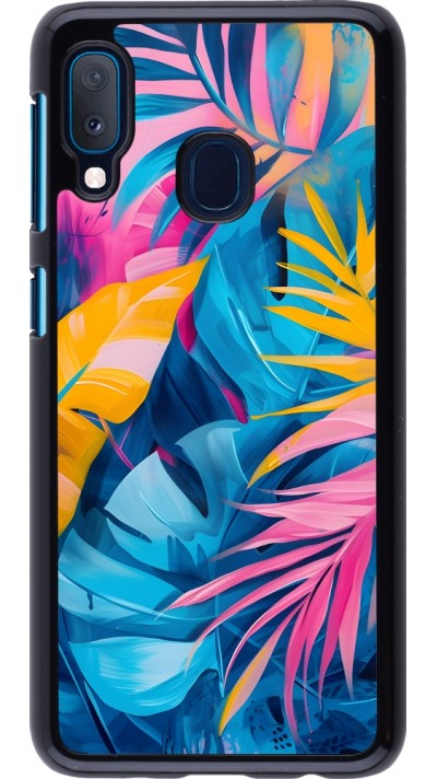 Coque Samsung Galaxy A20e - Palms Blue