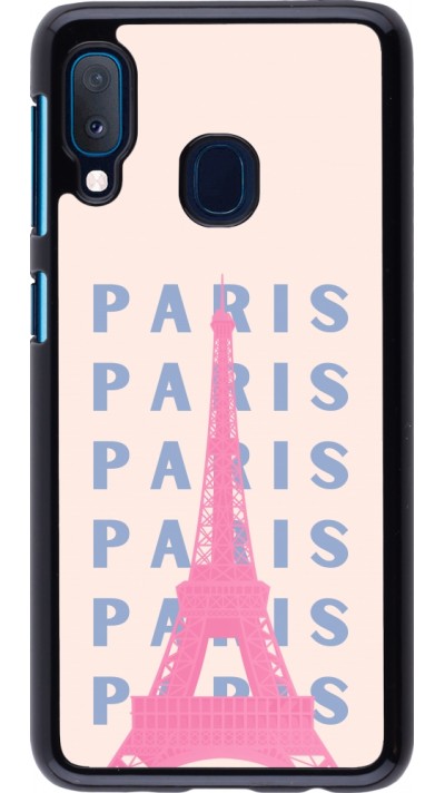 Coque Samsung Galaxy A20e - Paris Pink Print