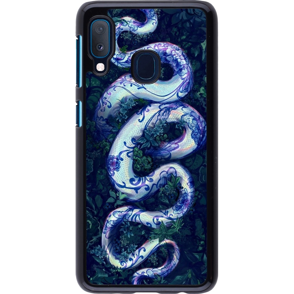 Coque Samsung Galaxy A20e - Serpent Blue Anaconda