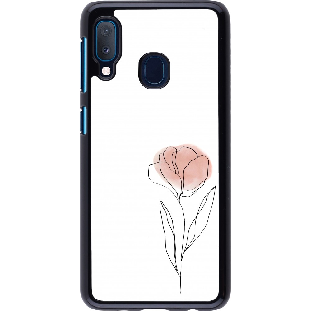 Samsung Galaxy A20e Case Hülle - Spring 23 minimalist flower