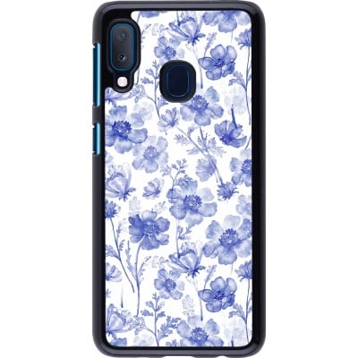 Coque Samsung Galaxy A20e - Spring 23 watercolor blue flowers