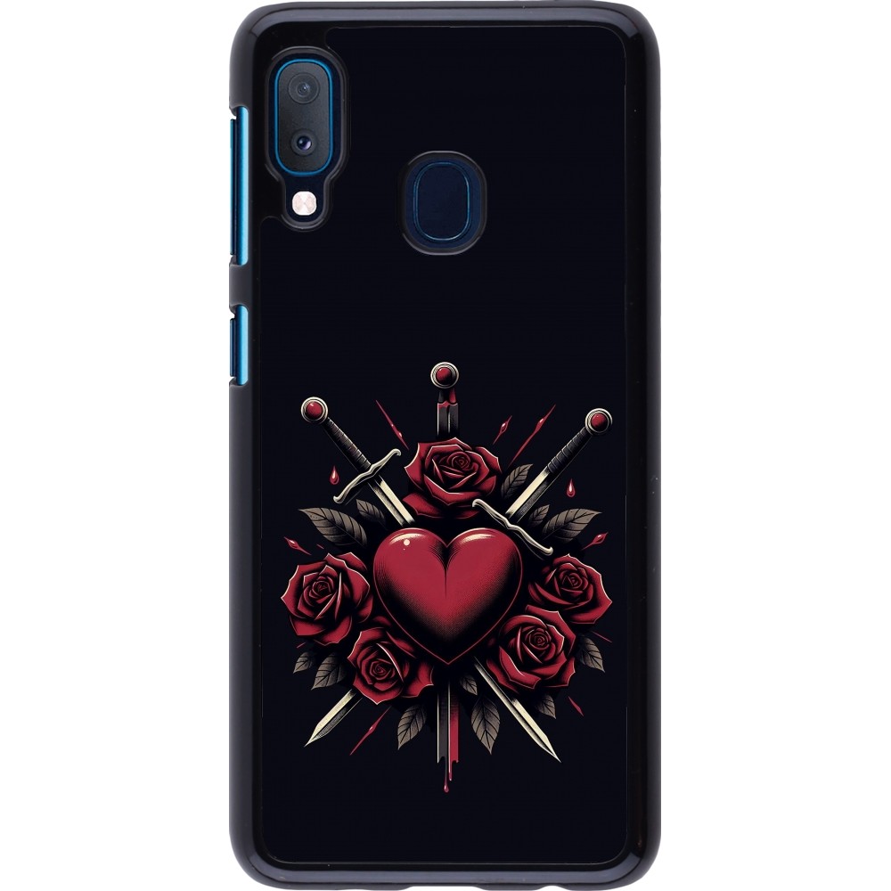 Coque Samsung Galaxy A20e - Valentine 2024 gothic love