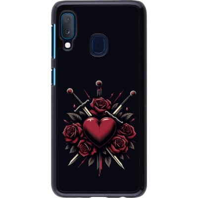 Coque Samsung Galaxy A20e - Valentine 2024 gothic love