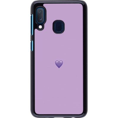 Coque Samsung Galaxy A20e - Valentine 2023 purpule single heart