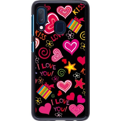 Coque Samsung Galaxy A20e - Valentine 2023 love symbols