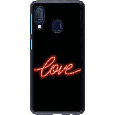 Coque Samsung Galaxy A20e - Valentine 2023 neon love