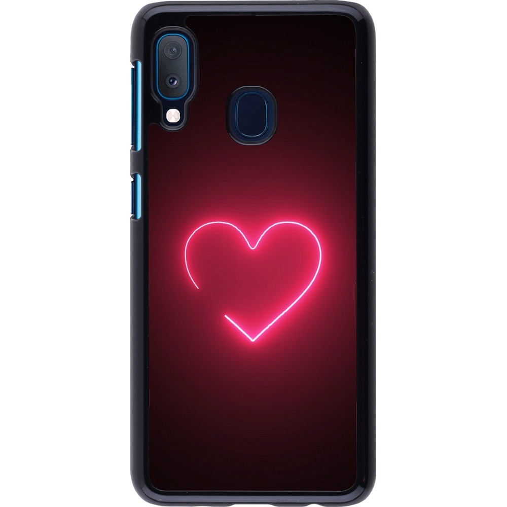 Coque Samsung Galaxy A20e - Valentine 2023 single neon heart