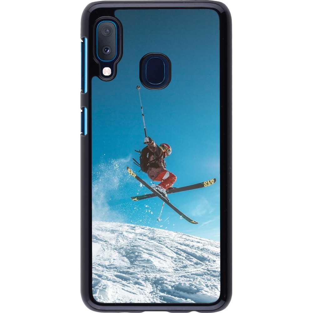 Samsung Galaxy A20e Case Hülle - Winter 22 Ski Jump