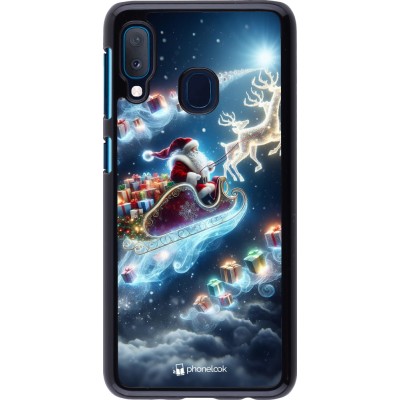 Coque Samsung Galaxy A20e - Noël 2023 Père Noël enchanté