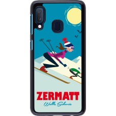 Coque Samsung Galaxy A20e - Zermatt Ski Downhill