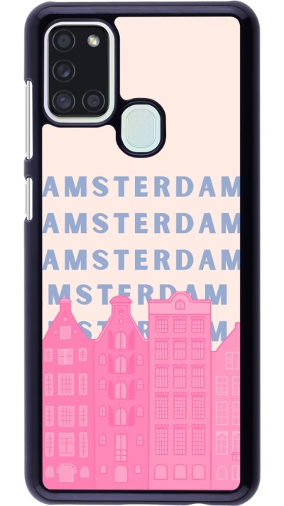 Coque Samsung Galaxy A21s - Amsterdam Pink Print