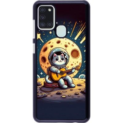 Coque Samsung Galaxy A21s - AstroCat RockLune