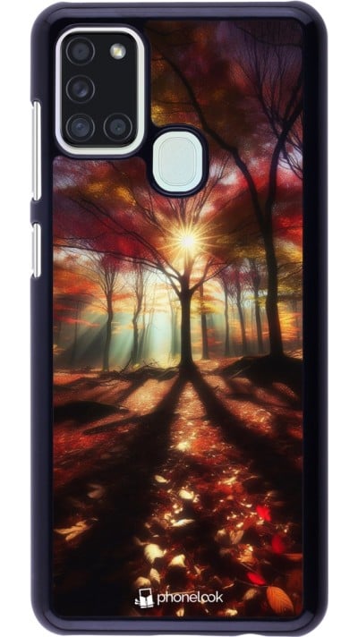 Coque Samsung Galaxy A21s - Automne doré glare