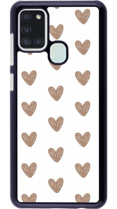 Coque Samsung Galaxy A21s - Autumn 2024 brown hearts