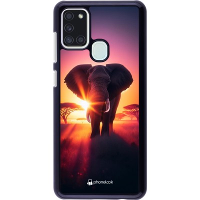 Coque Samsung Galaxy A21s - Elephant Sunrise Beauty