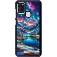 Coque Samsung Galaxy A21s - Fantasy Mountain Lake Sky Stars