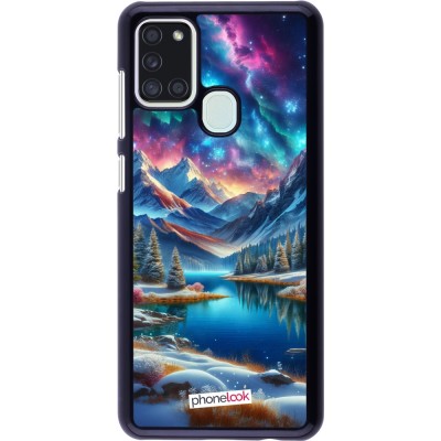 Coque Samsung Galaxy A21s - Fantasy Mountain Lake Sky Stars