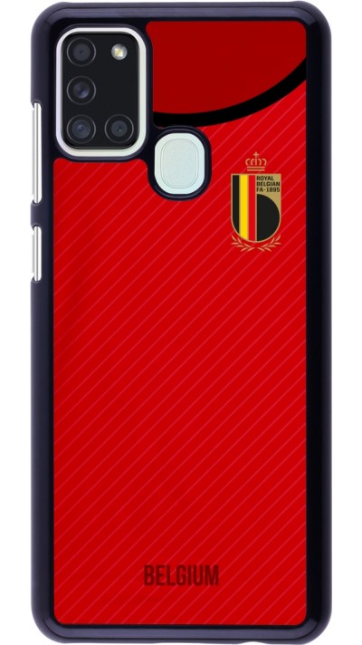 Coque Samsung Galaxy A21s - Maillot de football Belgique 2022 personnalisable