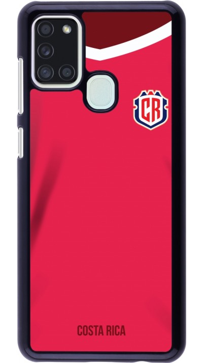 Coque Samsung Galaxy A21s - Maillot de football Costa Rica 2022 personnalisable