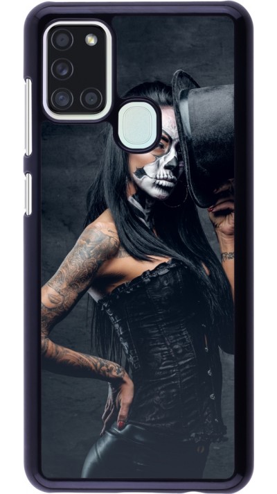 Coque Samsung Galaxy A21s - Halloween 22 Tattooed Girl