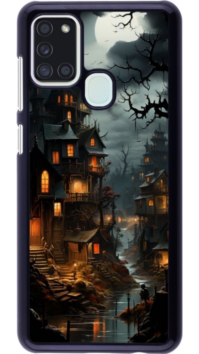 Coque Samsung Galaxy A21s - Halloween 2024 scary town