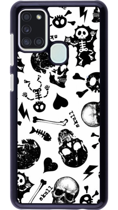 Coque Samsung Galaxy A21s - Halloween 2024 skeleton mix