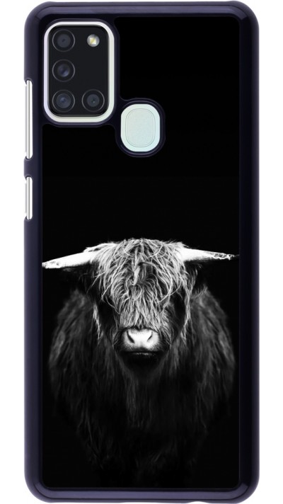 Coque Samsung Galaxy A21s - Highland calf black