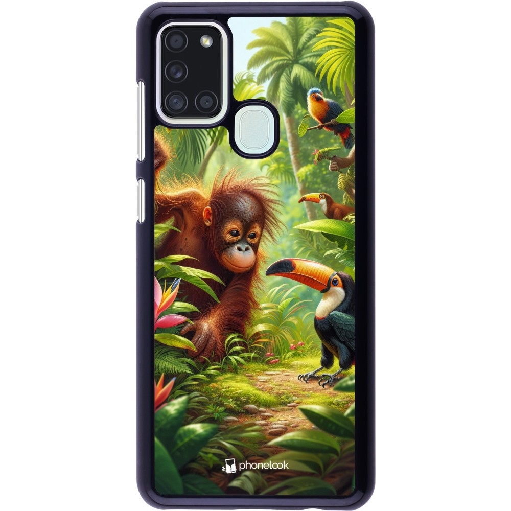 Coque Samsung Galaxy A21s - Jungle Tropicale Tayrona