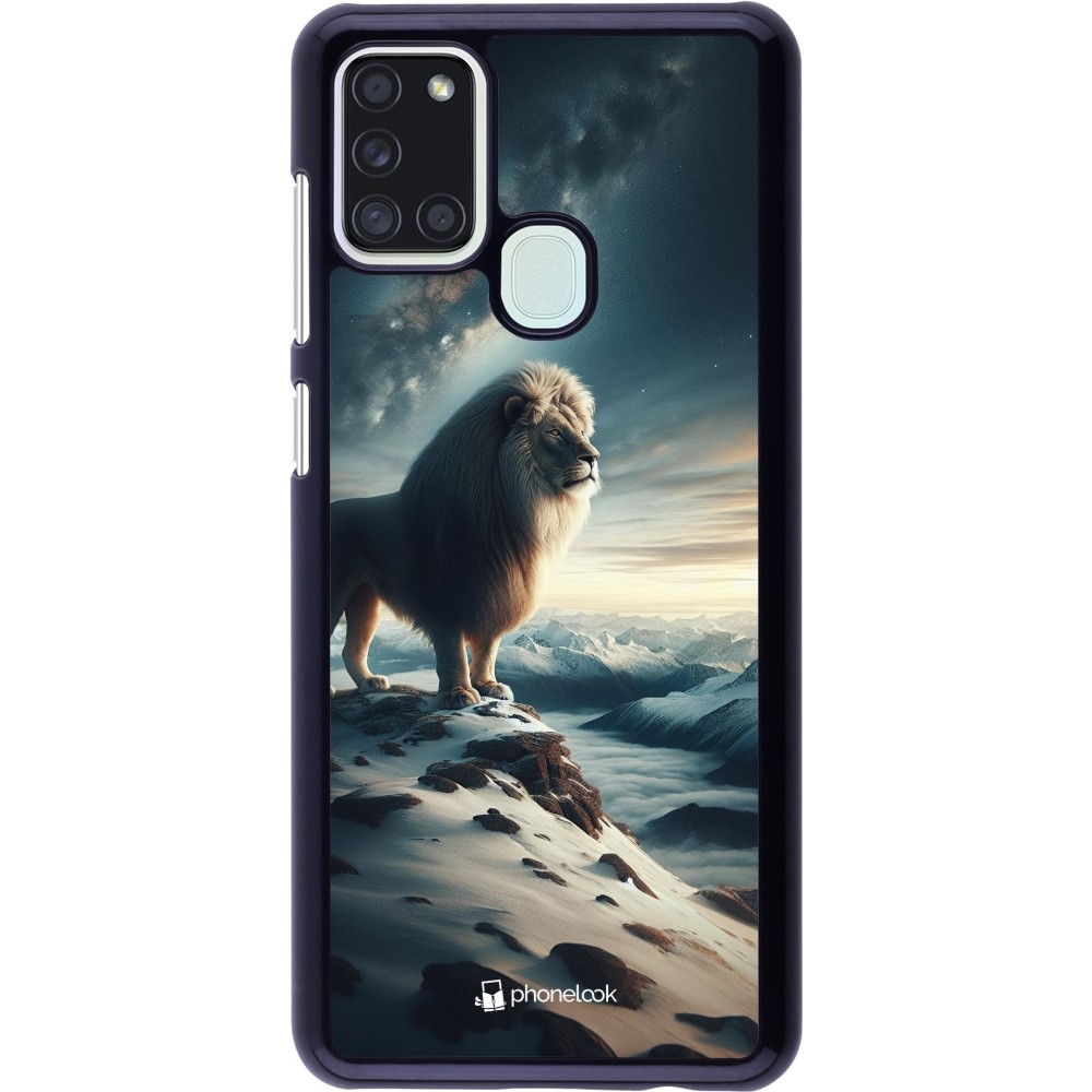 Coque Samsung Galaxy A21s - Le lion blanc