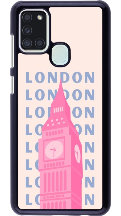 Coque Samsung Galaxy A21s - London Pink Print