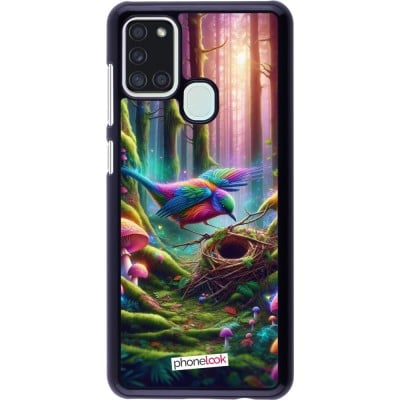 Coque Samsung Galaxy A21s - Oiseau Nid Forêt