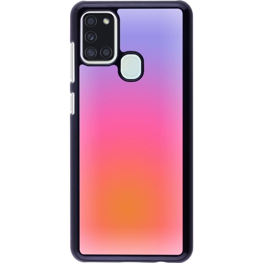 Coque Samsung Galaxy A21s - Orange Pink Blue Gradient