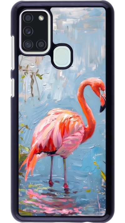 Coque Samsung Galaxy A21s - Paint Flamingo