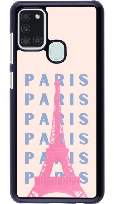 Coque Samsung Galaxy A21s - Paris Pink Print