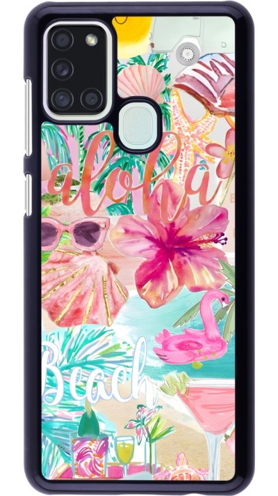 Coque Samsung Galaxy A21s - Preppy Collage Aloha