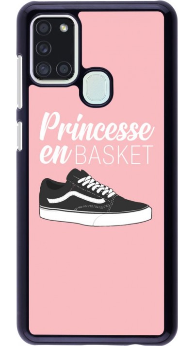 Coque Samsung Galaxy A21s - princesse en basket