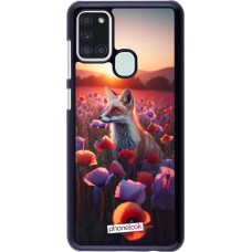 Coque Samsung Galaxy A21s - Renard pourpre au crépuscule