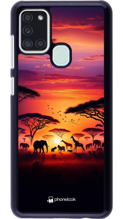 Coque Samsung Galaxy A21s - Safari sunset wildlife