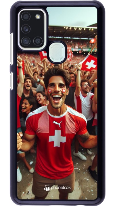 Coque Samsung Galaxy A21s - Supporter Suisse Euro 2024