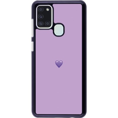 Coque Samsung Galaxy A21s - Valentine 2023 purpule single heart