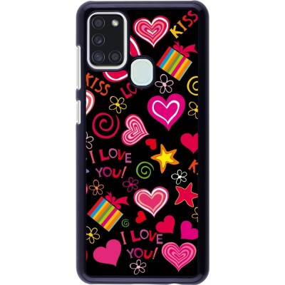 Coque Samsung Galaxy A21s - Valentine 2023 love symbols