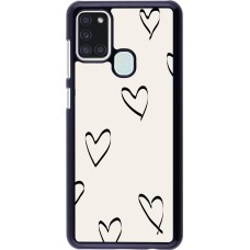 Coque Samsung Galaxy A21s - Valentine 2023 minimalist hearts