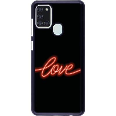 Coque Samsung Galaxy A21s - Valentine 2023 neon love