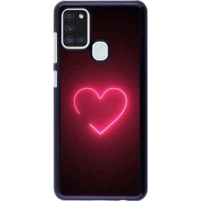 Coque Samsung Galaxy A21s - Valentine 2023 single neon heart