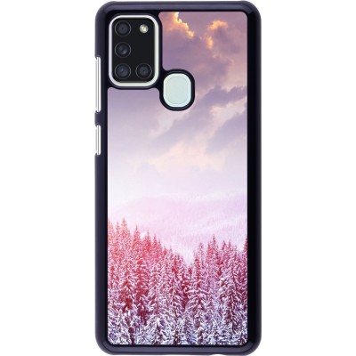 Coque Samsung Galaxy A21s - Winter 22 Pink Forest